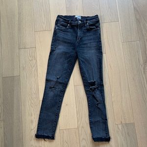 AGOLDE stretch black denim jeans size 25